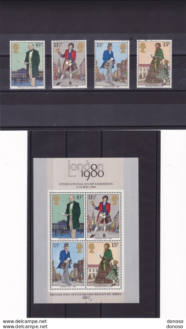 GB 1979 ROWLAND HILL Yvert 909-912 + BF 2 NEUF** MNH Cote : 5,50 Euros - Nuovi