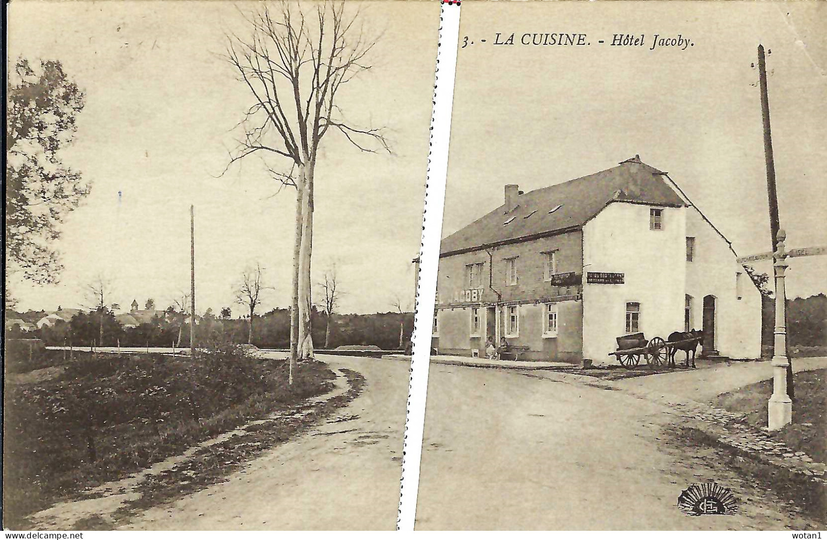 3. - LA CUISINE - Hôtel Jacoby (avec Attelage) (Ligne Blanche Fictive) - Florenville