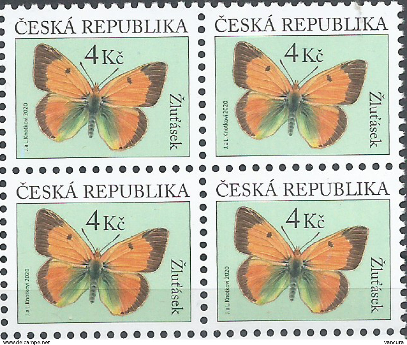 ** 1094 Czech Republic Clouded Yellow Butterfly 2020 - Unused Stamps