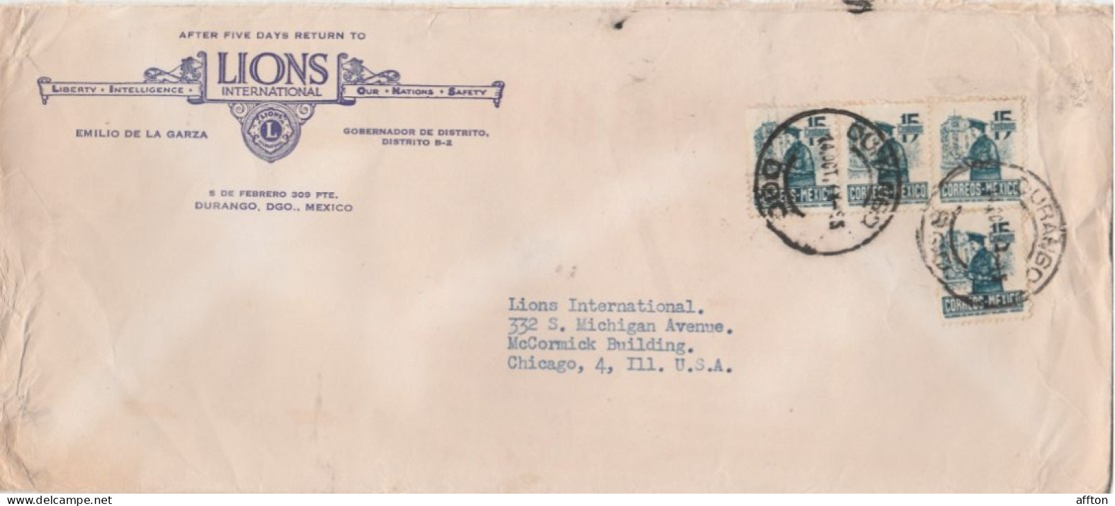 Mexico Old Cover Mailed - Mexico