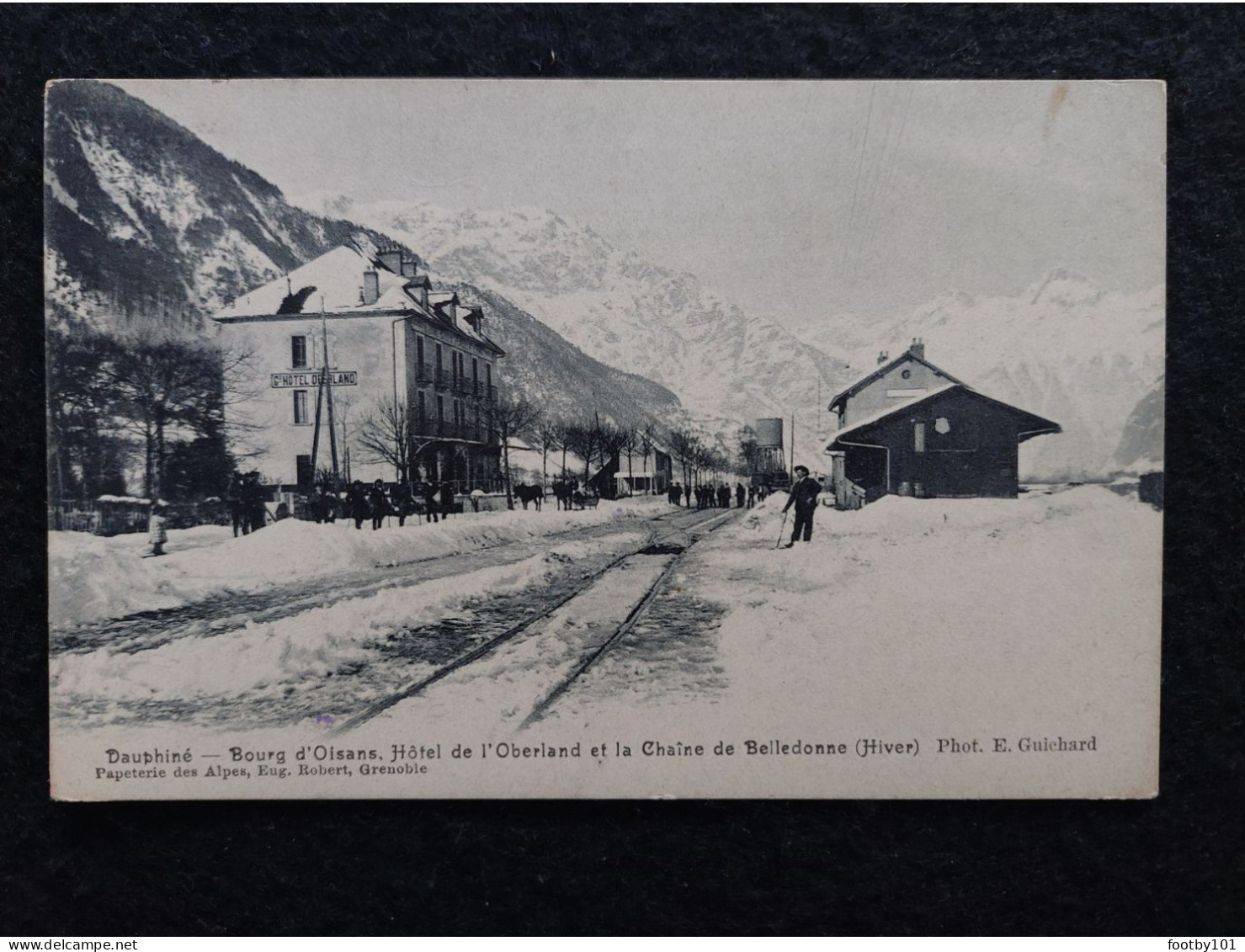 CPA  BOURG D'OISANS  Hôtel De L'Oberland - Bourg-d'Oisans