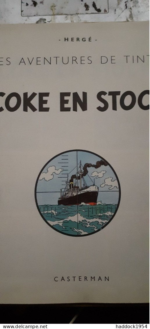 Coke En Stock  Les Aventures De TINTIN HERGE Casterman 1960 - Tintin