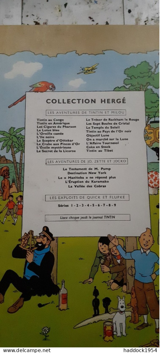 Coke En Stock  Les Aventures De TINTIN HERGE Casterman 1960 - Tintin