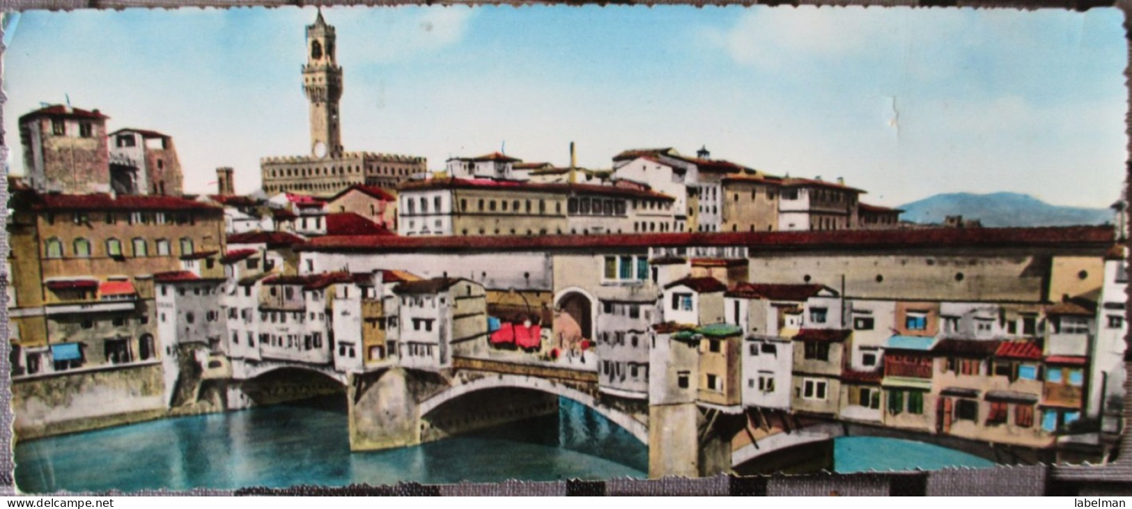 ITALY FIRENZE FLORENCE ITALIA OLD BRIDGE PONTE VECCHIO PC POSTCARD ANSICHTSKARTE POSTKARTE CARTOLINA CARTE POSTALE CARD - Firenze