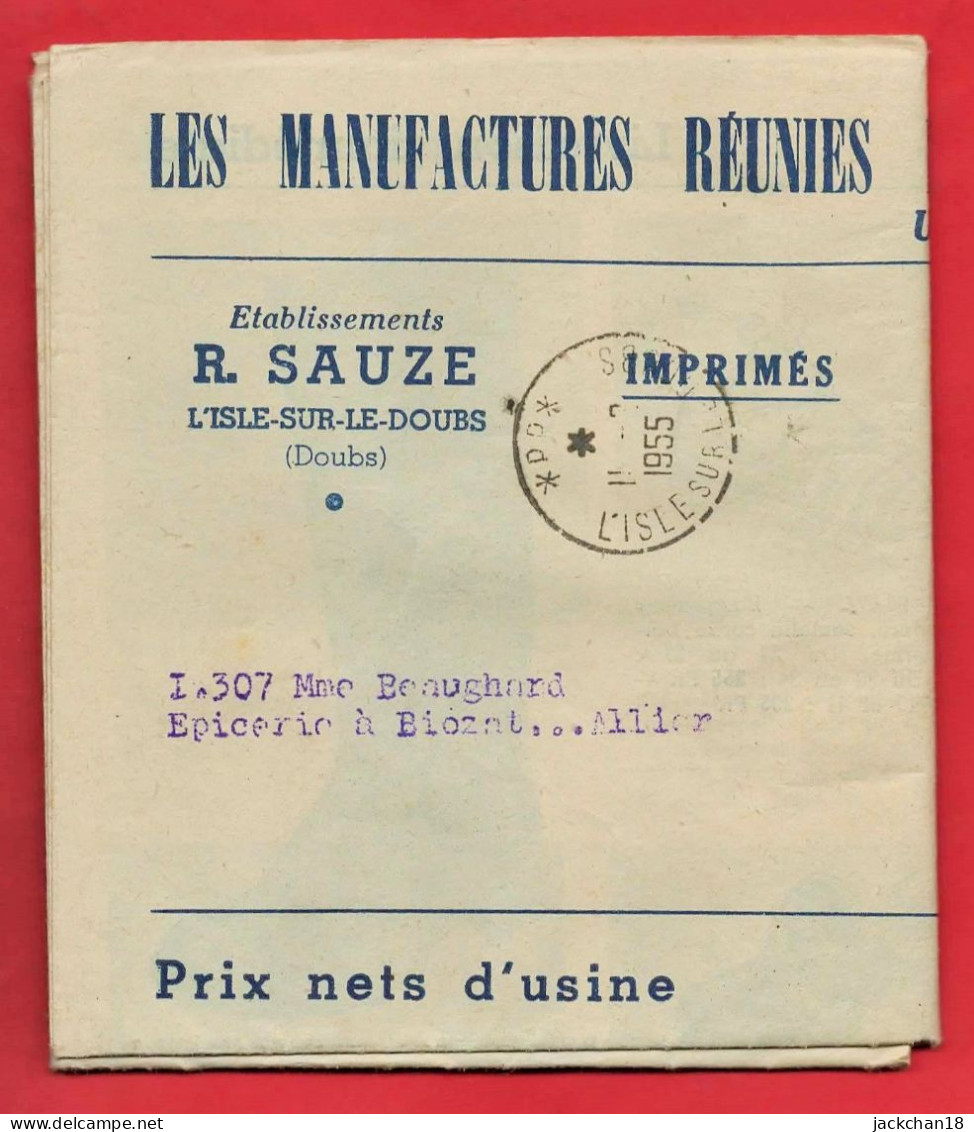 - L'ISLE Sur Le DOUBS (Doubs) LES MANUFACTUES REUNIES DE PANTOUFLES ET DE CAOUTCHOUC DU DOCTEUR "PARFAIT" - Textile & Vestimentaire