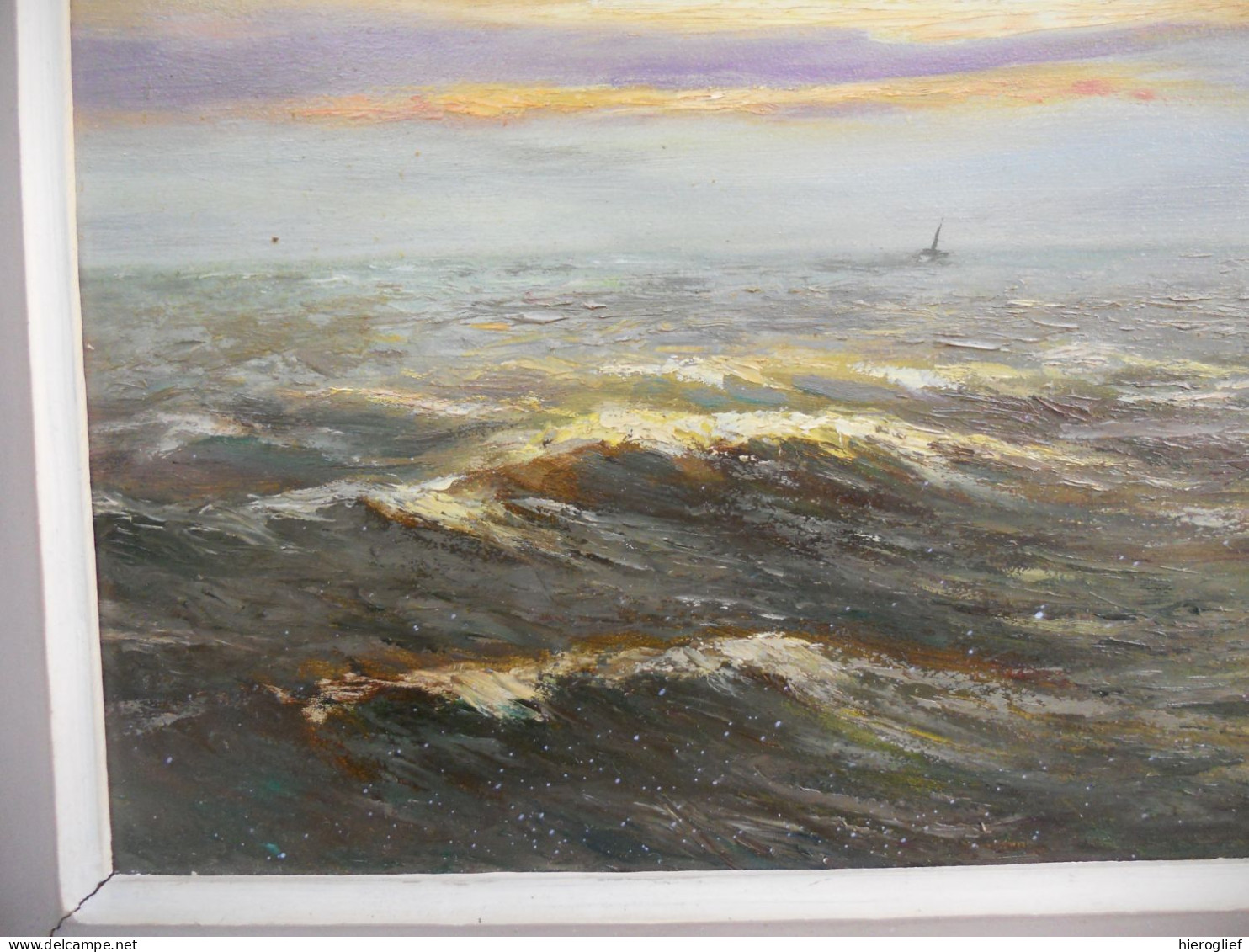 COSTENOBLE August Schilderij O/P Peinture HSP Painting MARINE Zeezicht Zee Kust Brugse School Brugge Brugse Kring 46 - Oleo