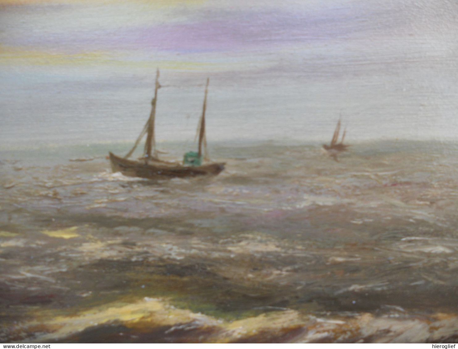 COSTENOBLE August Schilderij O/P Peinture HSP Painting MARINE Zeezicht Zee Kust Brugse School Brugge Brugse Kring 46 - Olii