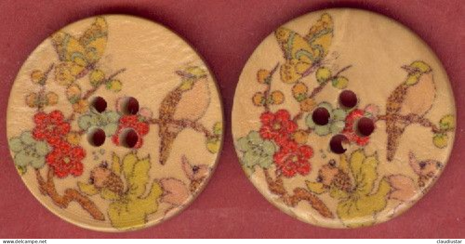 ** BOUTONS  OISEAUX  PAPILLON ** - Knopen