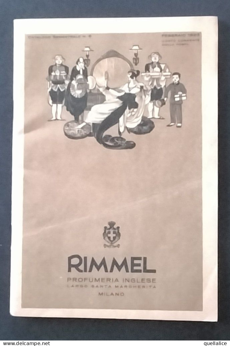 03922 "RIMMEL PROFUMERIA INGLESE-MILANO . CATALOGO SEMESTRALE NR 6 - FEBBRAIO 1923" CATALOGO PUBBL.ORIG - Pubblicitari