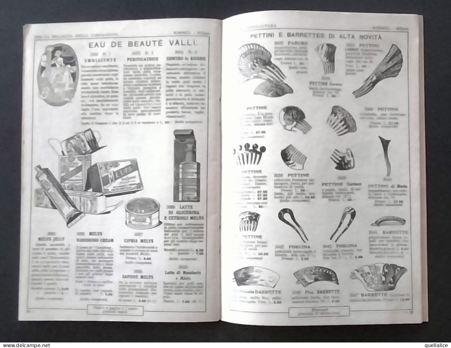 03922 "RIMMEL PROFUMERIA INGLESE-MILANO . CATALOGO SEMESTRALE NR 6 - FEBBRAIO 1923" CATALOGO PUBBL.ORIG