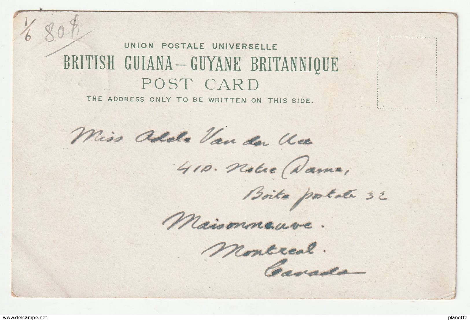 British Guiana / Guyane Britannique - Coolie Girl With Piercing - Demerara - Old Pc 1900s Travelled With STAMP - Guyana (voorheen Brits Guyana)