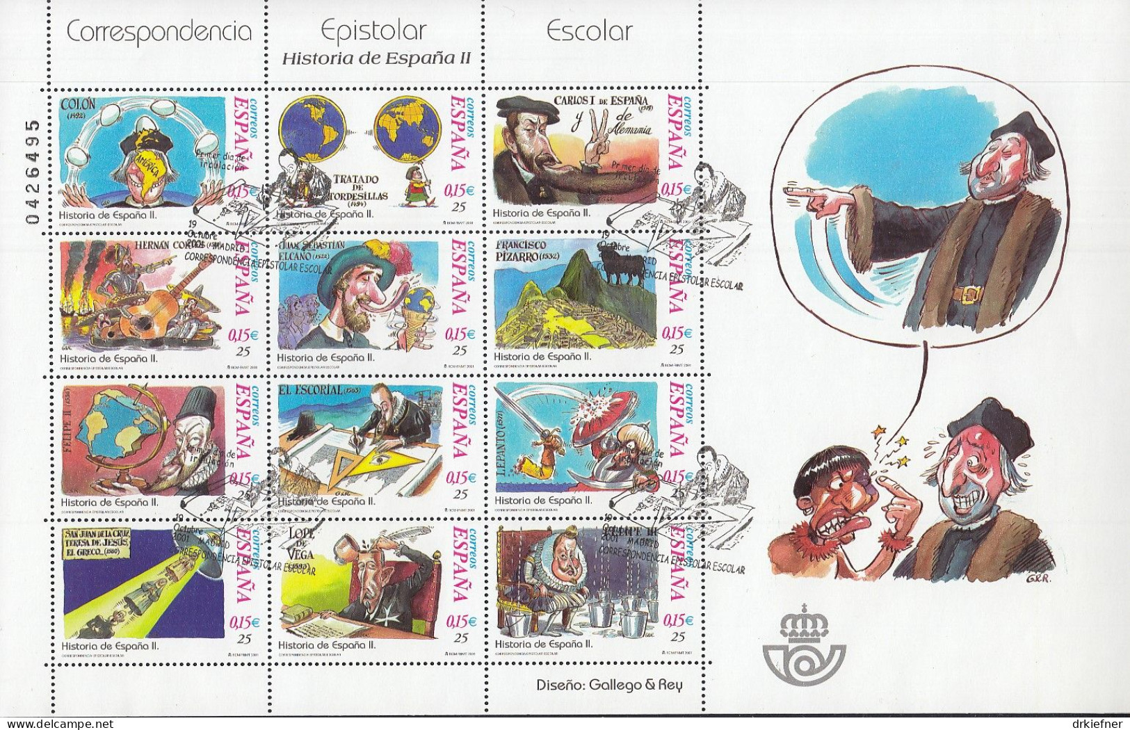 SPANIEN  3609-3612, 3618-3634, 3636, 3639-3640, 3644-3701, Gestempelt, Aus Jahrgang 2001 - Used Stamps