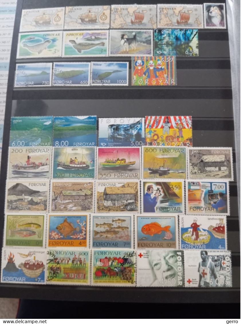 Lot Timbres Iles Féroé - Faroe Islands