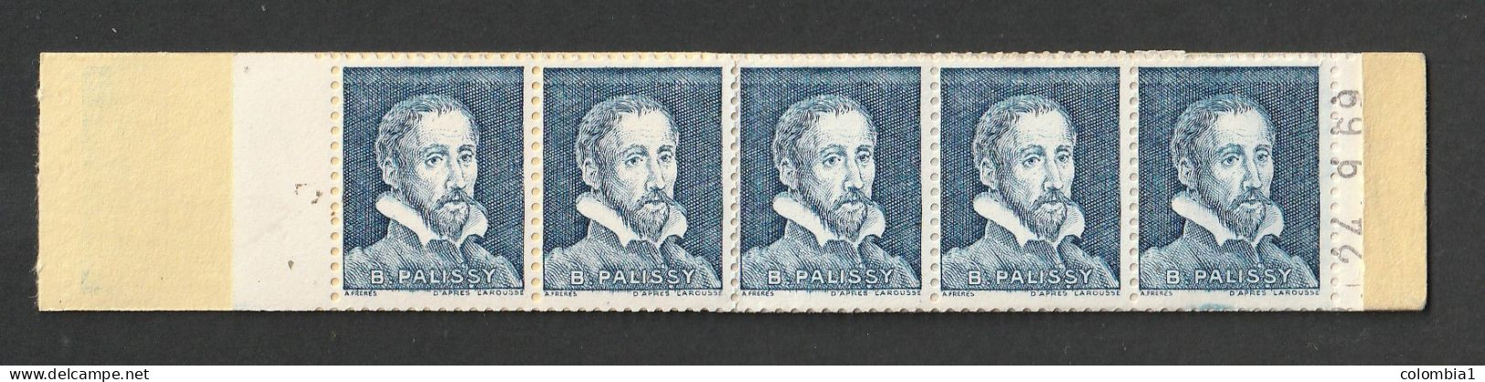 CARNET De 10 Timbres PALISSY N Pa22a Cote 200 EUROS - Cursussen