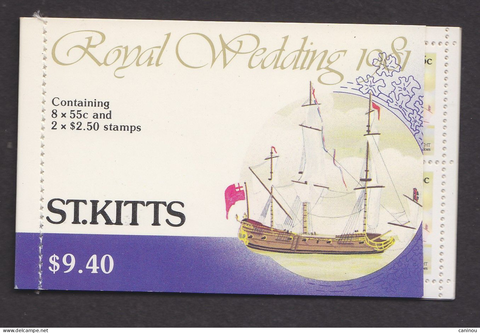 SAINT KITTS CARNET  Y & T 476 481 MARIAGE CHARLES LADY DIANA 1981 NEUF - St.Kitts Y Nevis ( 1983-...)