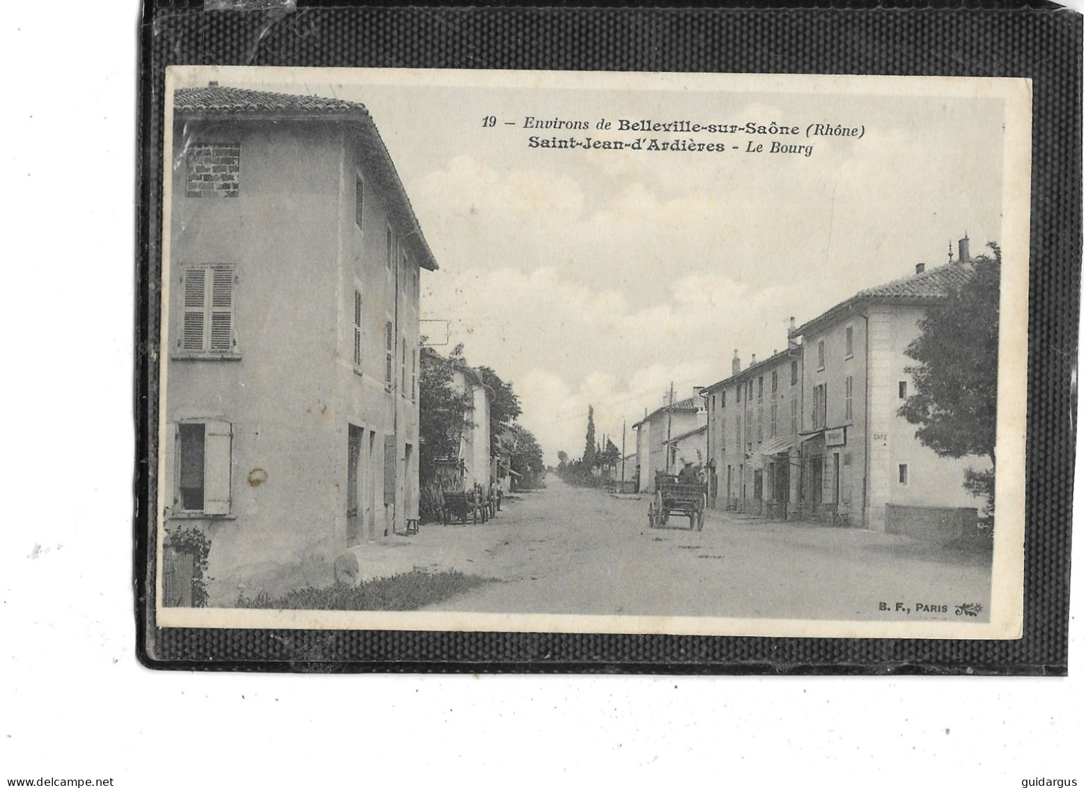 69- SAINT-JEAN D'ARDIERES- ( Belleville)- Une Vue Animée De La Rue Du BOURG-Attelage - Sonstige & Ohne Zuordnung