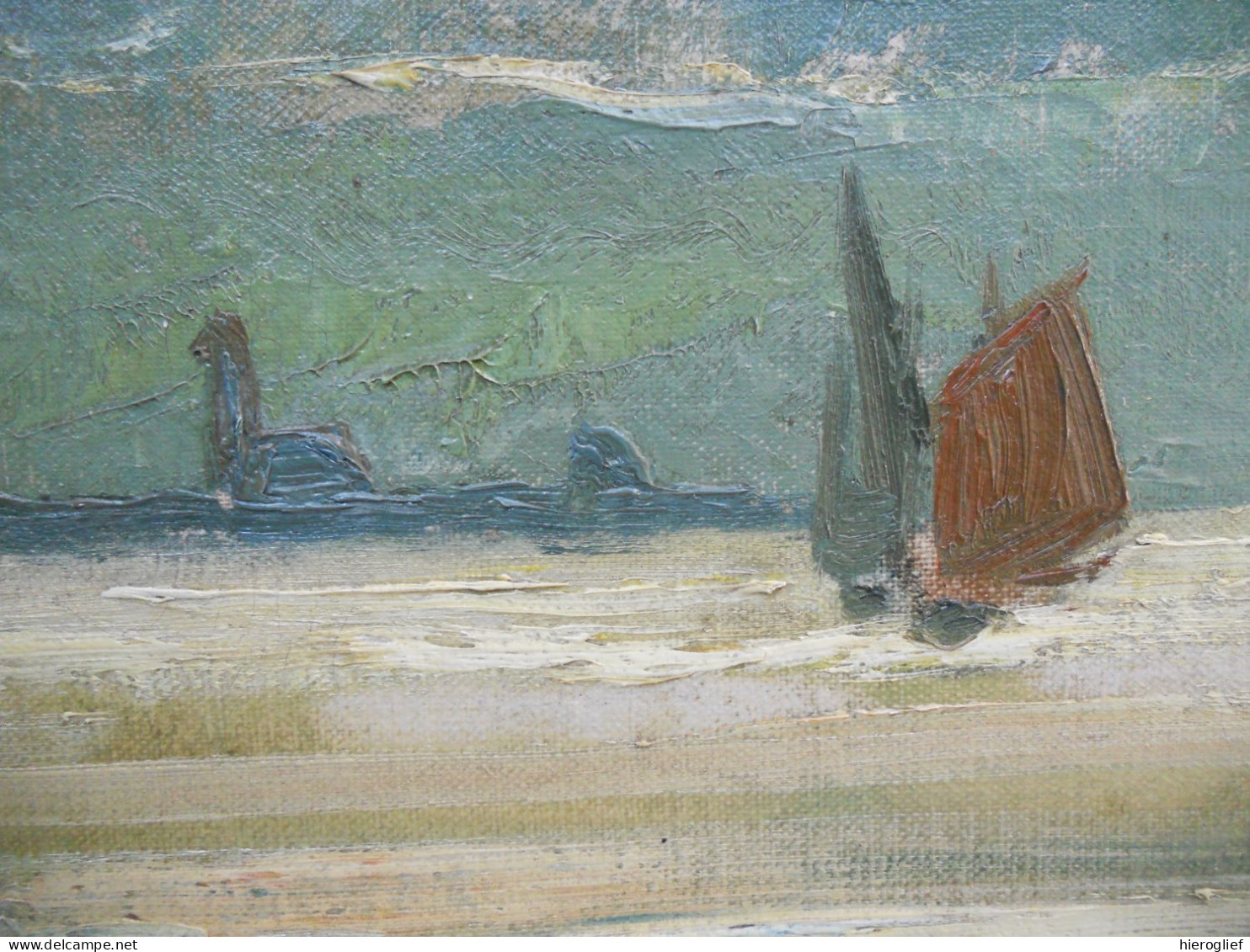 ARTAN - Schilderij O/D Peinture HsT Painting Gesigneerd Signé  ARTAN  Havenzicht Marine Landschap Boten Bateaux Port - Geschiedenis