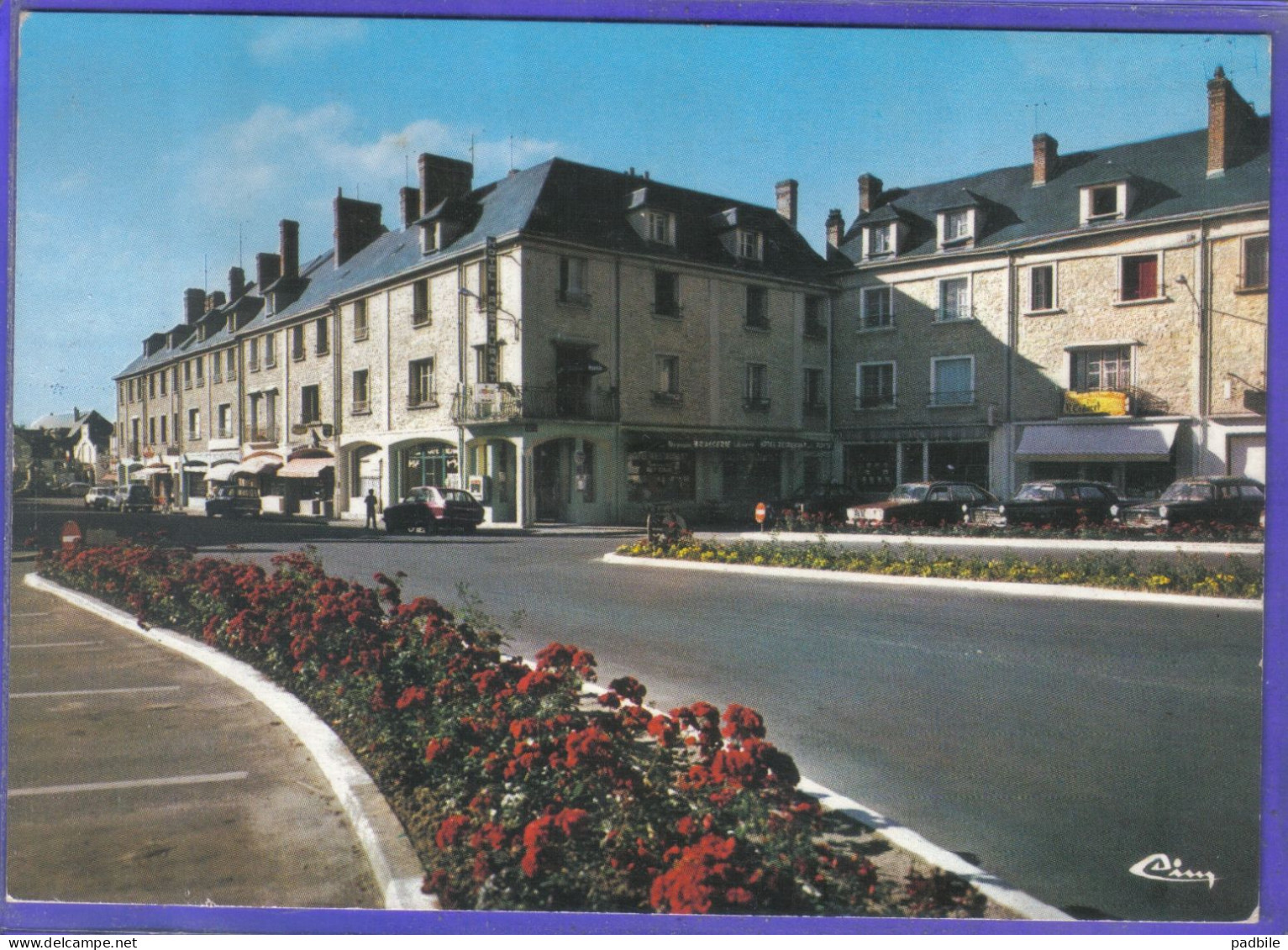 Carte Postale 61. Trun  Rue De La République  Très Beau Plan - Trun