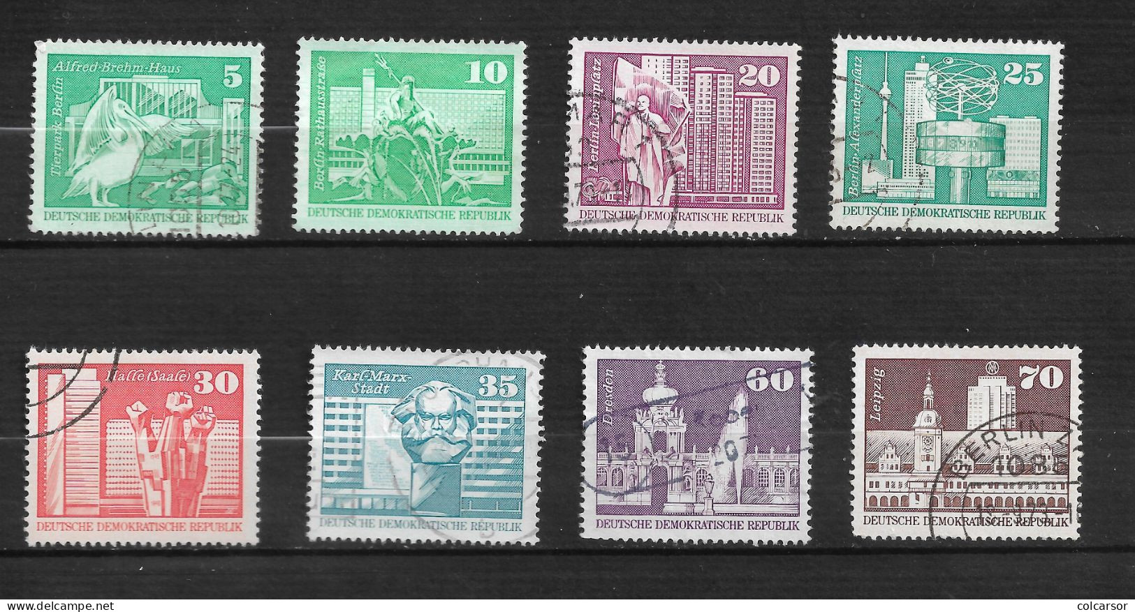 ALLEMAGNE   REPUBLIQUE DÉMOCRATIQUE  N°  1500/1/3/4/5/6/9/10 " CONSTRUCTION " - Used Stamps