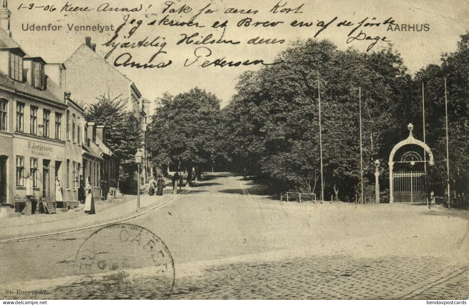 Denmark, AARHUS ÅRHUS, Udenfor Vennelyst (1906) Postcard - Dänemark