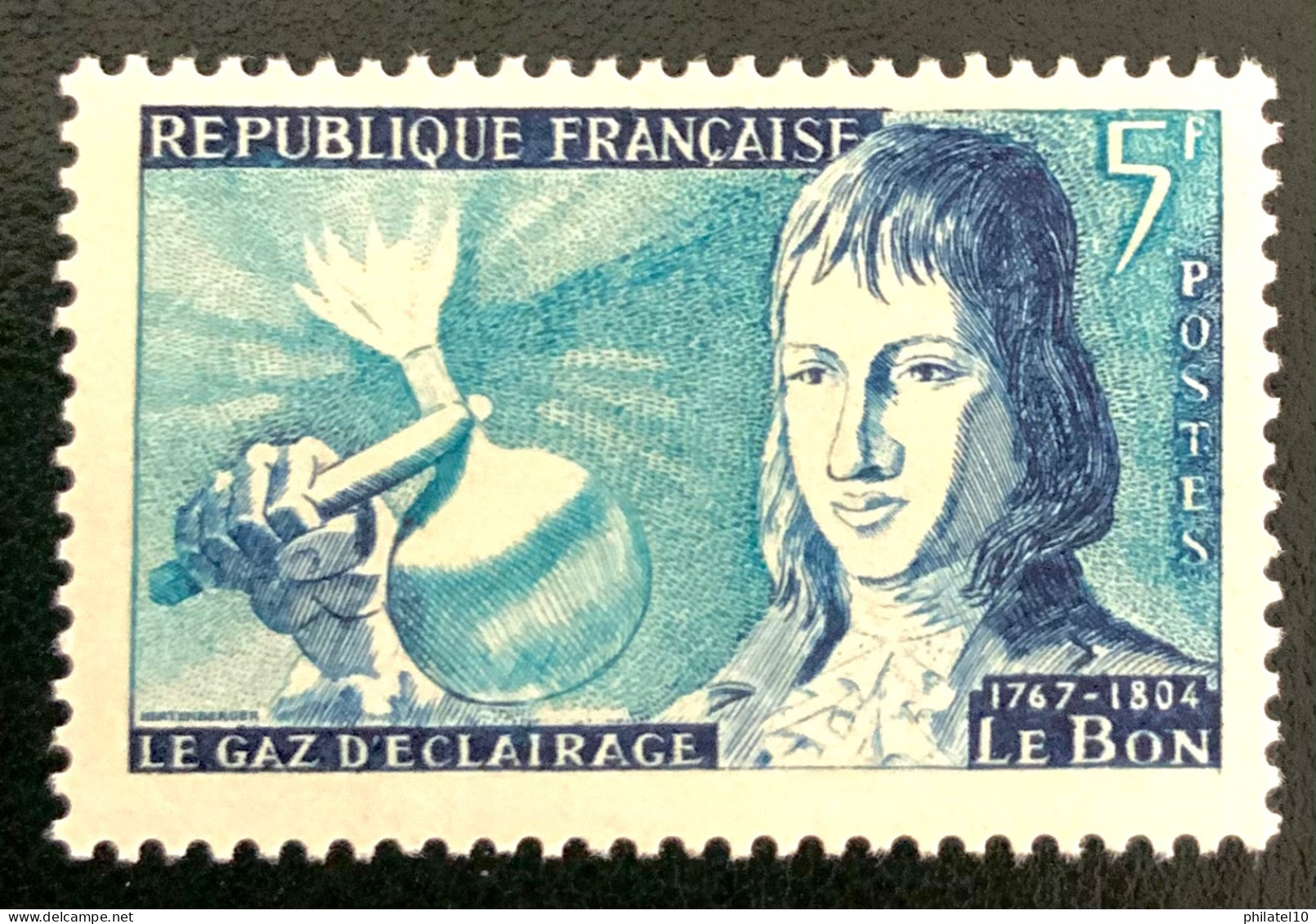 1955 FRANCE N 1012 LE GAZ D’ÉCLAIRAGE LE BON - NEUF** - Unused Stamps