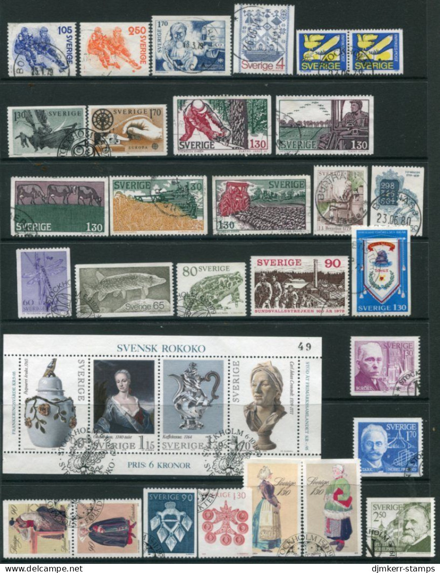 SWEDEN 1979 Fourteen Issues  Used. - Used Stamps