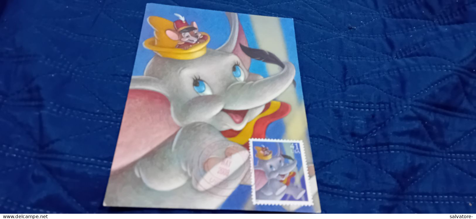 CARTOLINA WALT DISNEY- DUMBO AND TIMOTHY MOUSE 2007 - Fairy Tales, Popular Stories & Legends