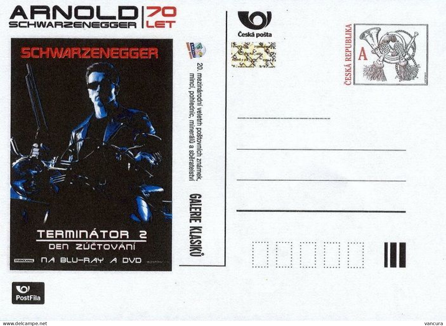 CDV A  Czech Republic Sberatel/Collector/Sammler A. Schwarzenegger 2017 Terminator 2 - Schauspieler