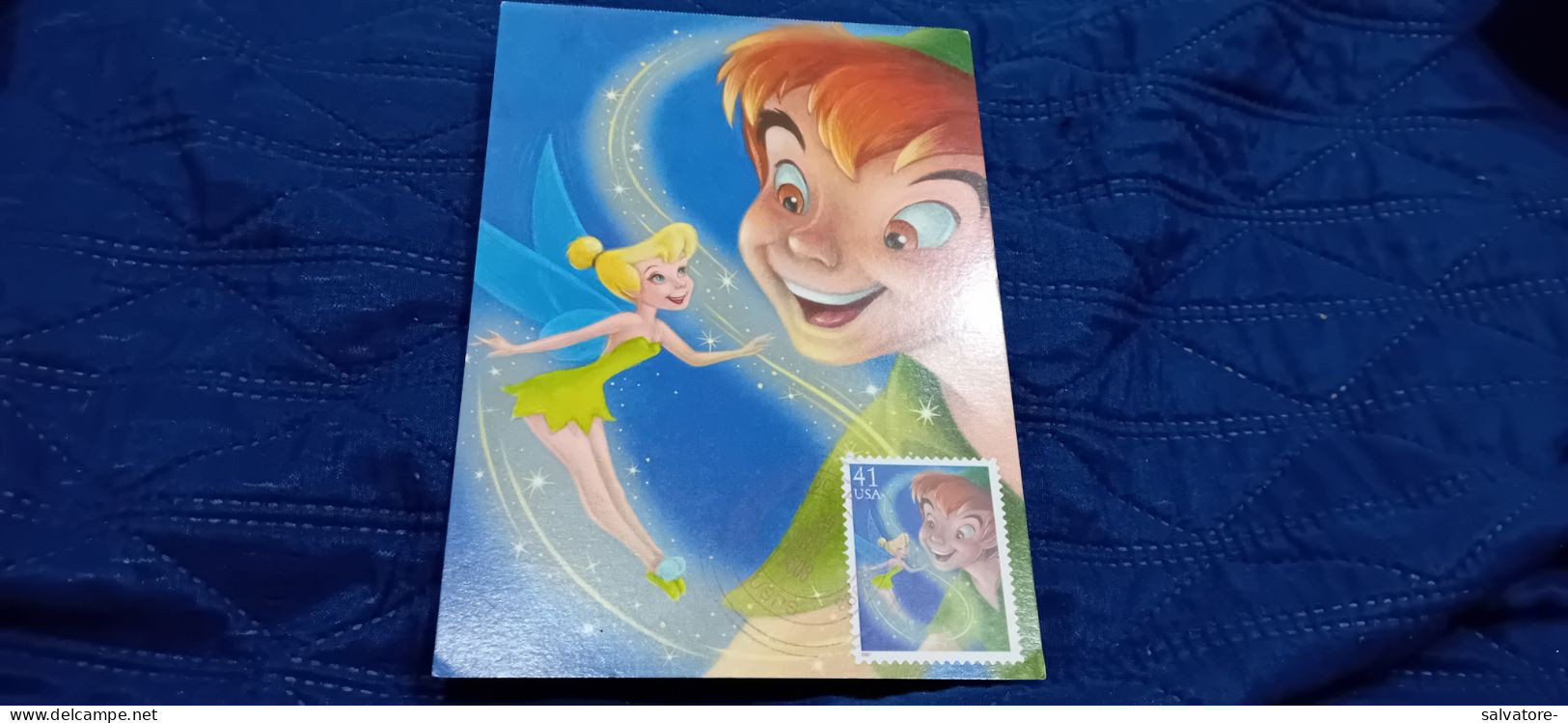 CARTOLINA WALT DISNEY- PETER PAN AND TINKER BELL- 2007 - Vertellingen, Fabels & Legenden