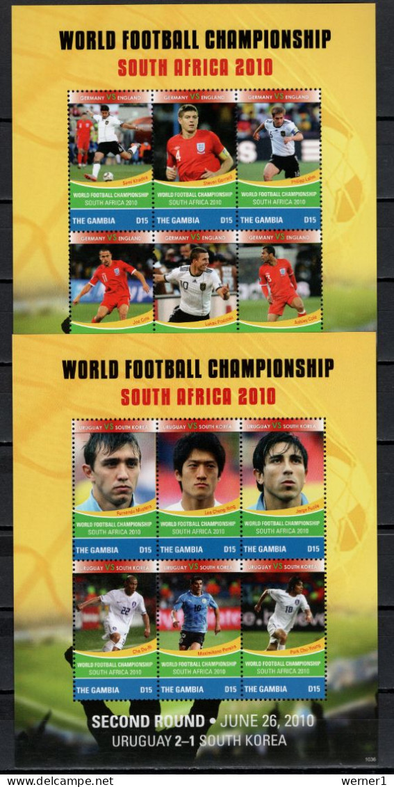 Gambia 2010 Football Soccer World Cup 2 Sheetlets + 2 S/s MNH - 2010 – Südafrika