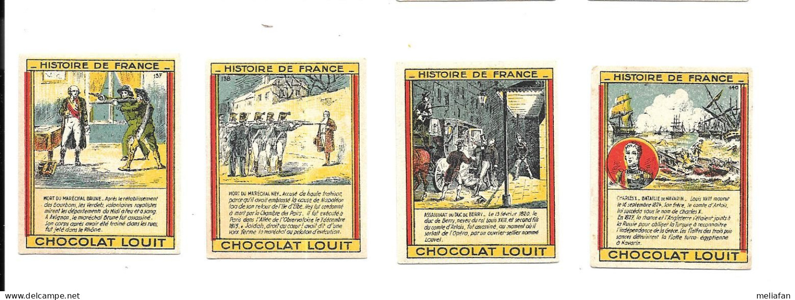 CY04 - BON POINTS CHOCOLAT LOUIT - BATAILLE NAVARIN - MARECHAL NEY - MARECHAL BRUNE - DUC DE BERRY - Other & Unclassified