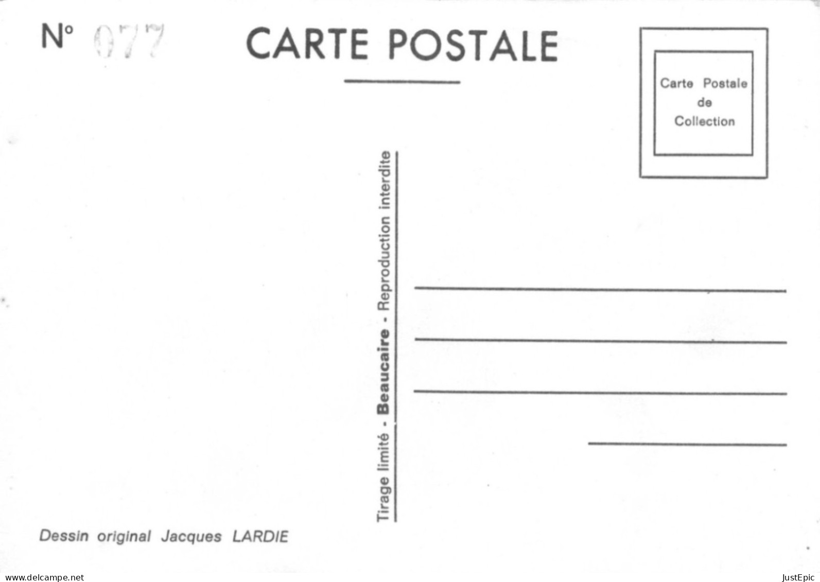 "LE PASTEUR N'AIME PAS LES FF "LARDIE Jihel Tirage 85 Ex. Michel ROCARD SCHWARZENBERG Léon Franc-maçonnerie Cpm - Sátiras