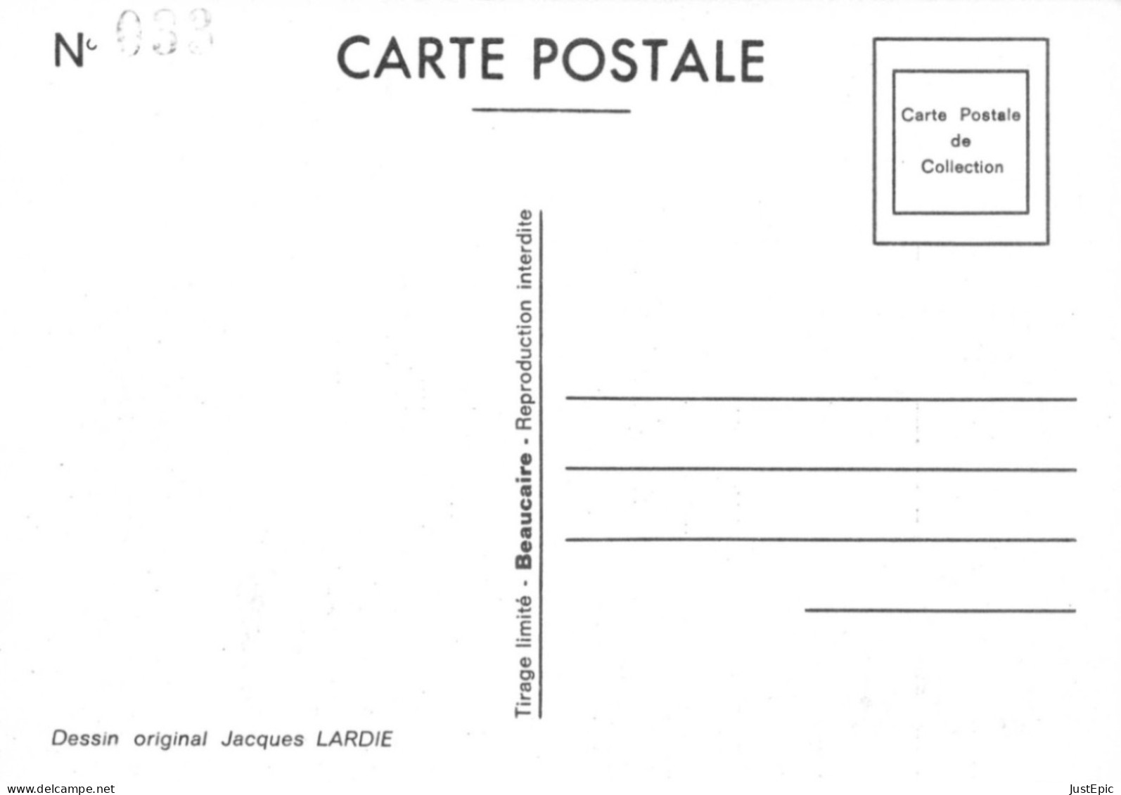 69 / "LYON, LA MAGIE "NOİR ? " - LARDIE Jihel Tirage 85 Ex. Caricature Politique Michel NOIR Franc-maçonnerie - Cpm - Otros & Sin Clasificación