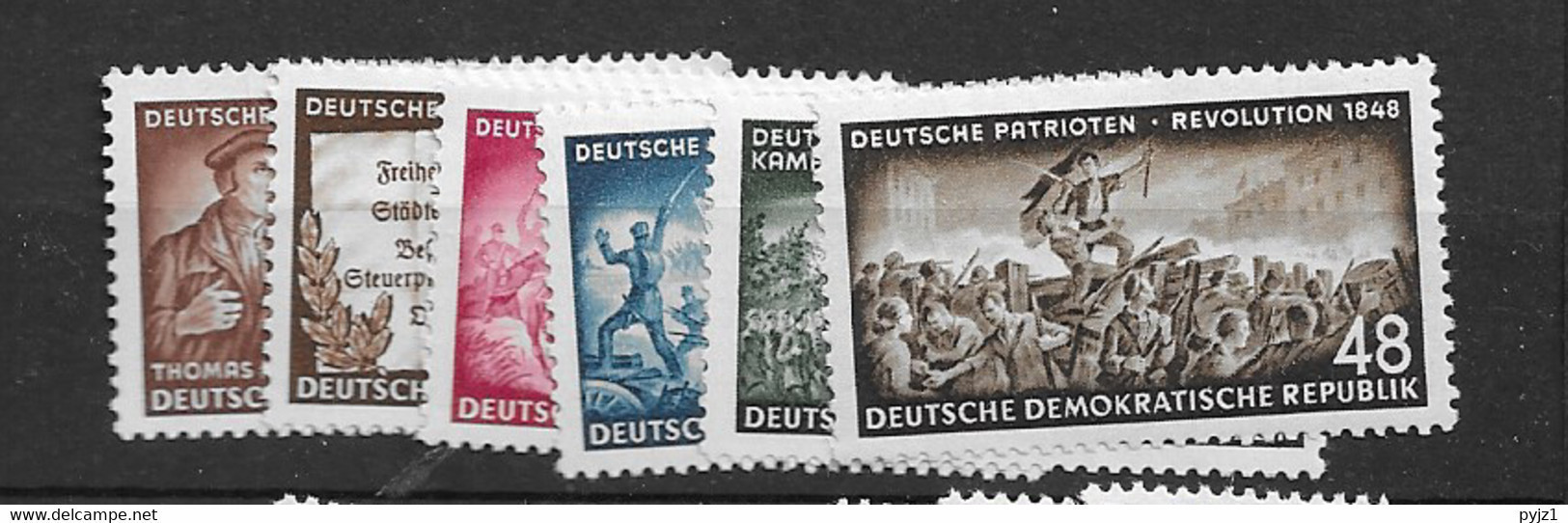 1953 MNH DDR Mi 398-403 Postfris** - Unused Stamps