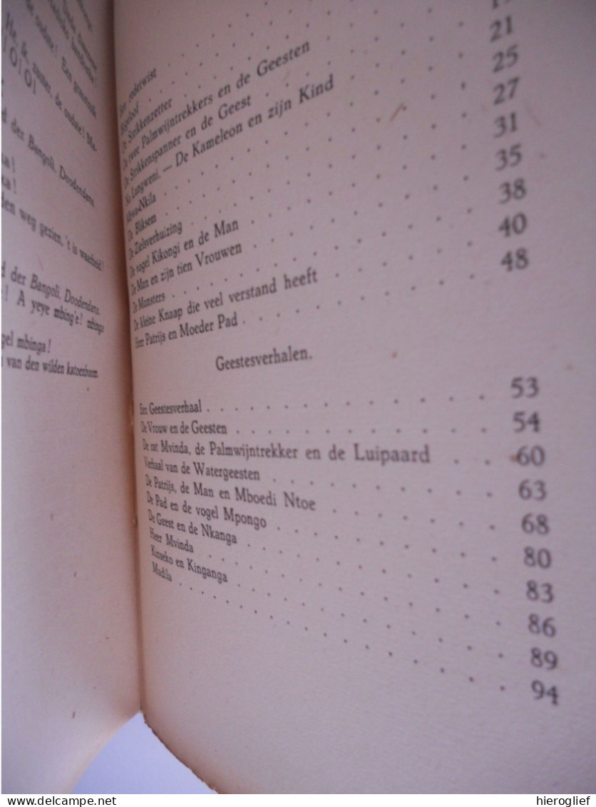 KONGOLEESCHE GEESTESVERHALEN III  Door I. Struyf S.J. Congo Zaïre Kongo Afrika Geesten  Tovenaars - Historia