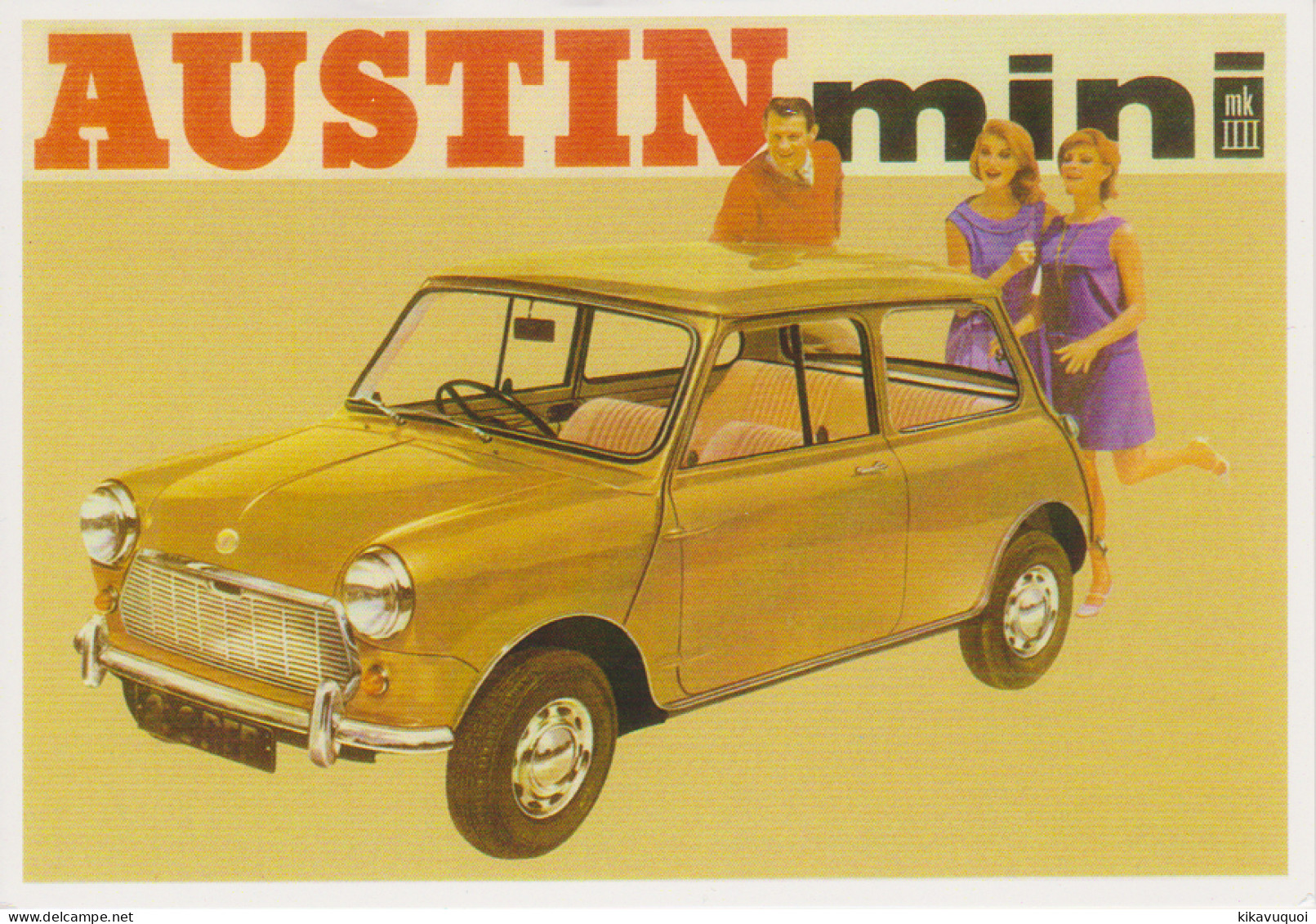 AUSTIN MIN CATALOGUE D EPOQUE - CARTE POSTALE 10X15 CM NEUF - Voitures De Tourisme