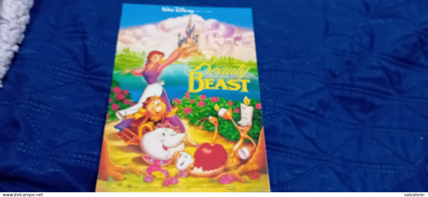 CARTOLINA WALT DISNEY- - - BEAUTY AND THE BEAST - Fiabe, Racconti Popolari & Leggende