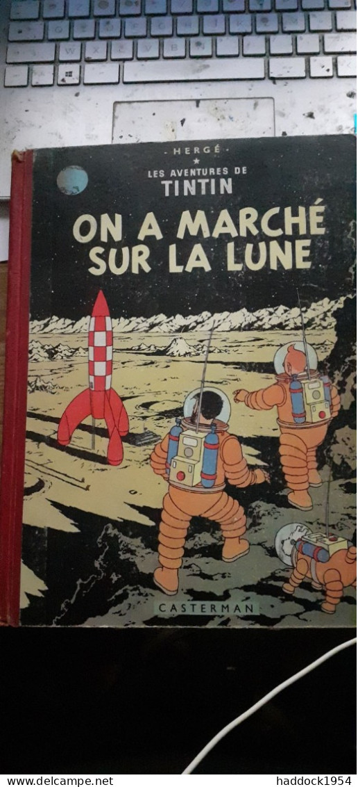 On A Marché Sur La Lune HERGE Casterman 1955 - Hergé