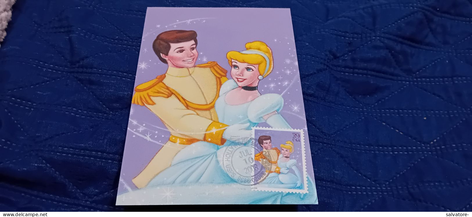 CARTOLINA WALT DISNEY- CINDARELLA AND PRINCE CHARMING - Fairy Tales, Popular Stories & Legends