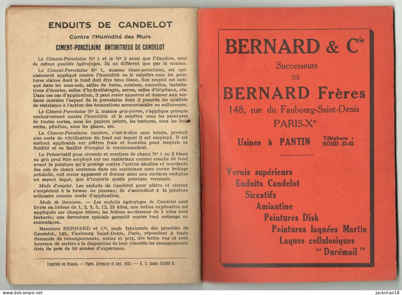 -- LA PRATIQUE DU METRE DES TRAVAUX DE PEINTURE / 1933 -- - Bricolage / Tecnica