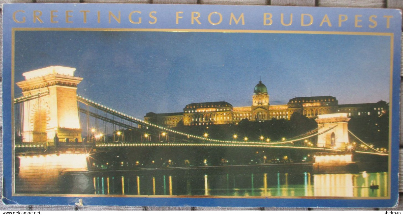 BUDAPEST HUNGARIA HUNGARY HONGRIE BUDAPEST NIGHT PANORAMA POSTCARD CARD CARTE POSTALE POSTKARTE CARTOLINA ANSICHTSKARTE - Ungarn