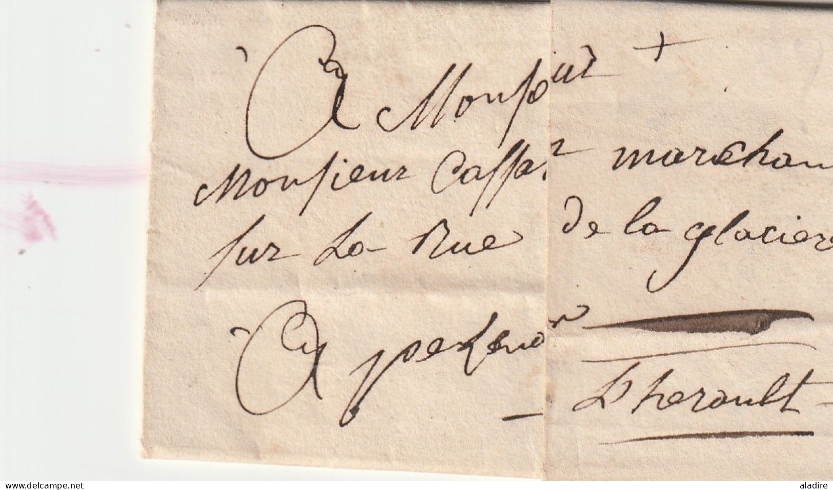 précurseurs 18e et 19e siècle - COLLECTION de 20 lettres pliées : dept conquis, cursive, PP, cachet essai, lettre intern