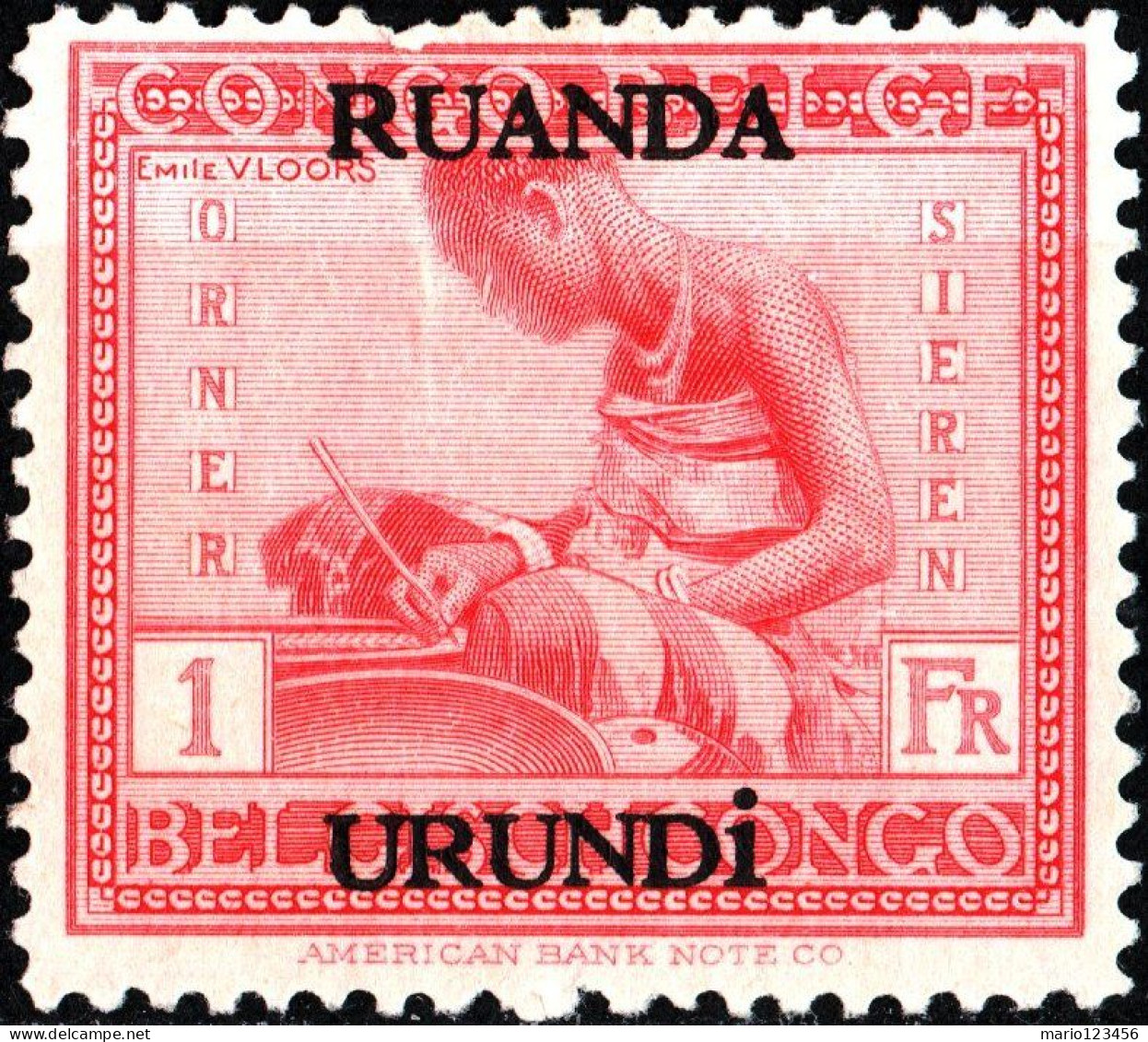 RUANDA-URUNDI, RITRATTI DI INDIGENI, 1927, NUOVI (MLH*) Mi:RW-U 27, Scott:RW-U 30, Yt:RW-U 72 - Ungebraucht