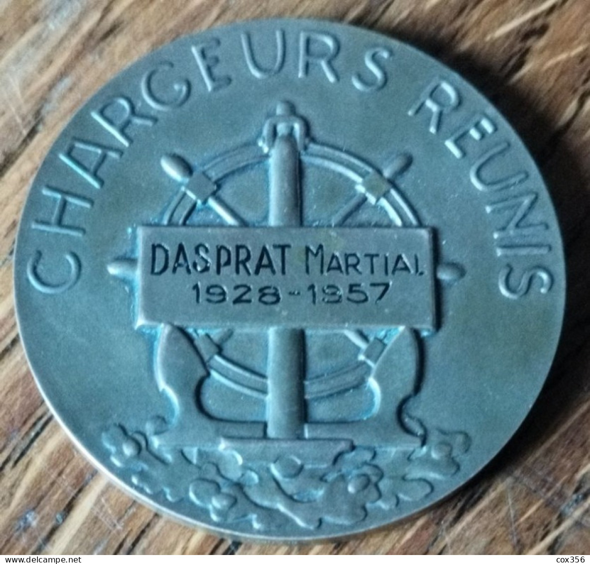 FRANCE MEDAILLE COMPAGNIE Des Chargeurs Réunis 1957 Signe E.FRAISSE - Altri & Non Classificati