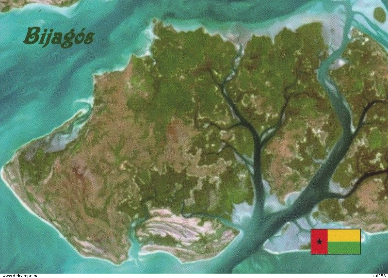 1 AK Guinea-Bissau * Blick Auf Das Bijagos-Archipel - Eine Inselgruppe Im Atlantischen Ozean - Luftbildaufnahme * - Guinea-Bissau