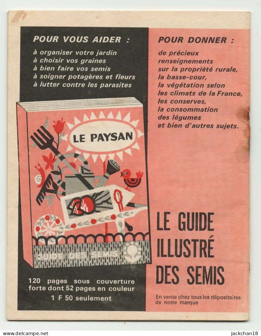 -- PETIT DICTIONNAIRE DES SEMIS  "LE PAYSAN" -- - Publicités