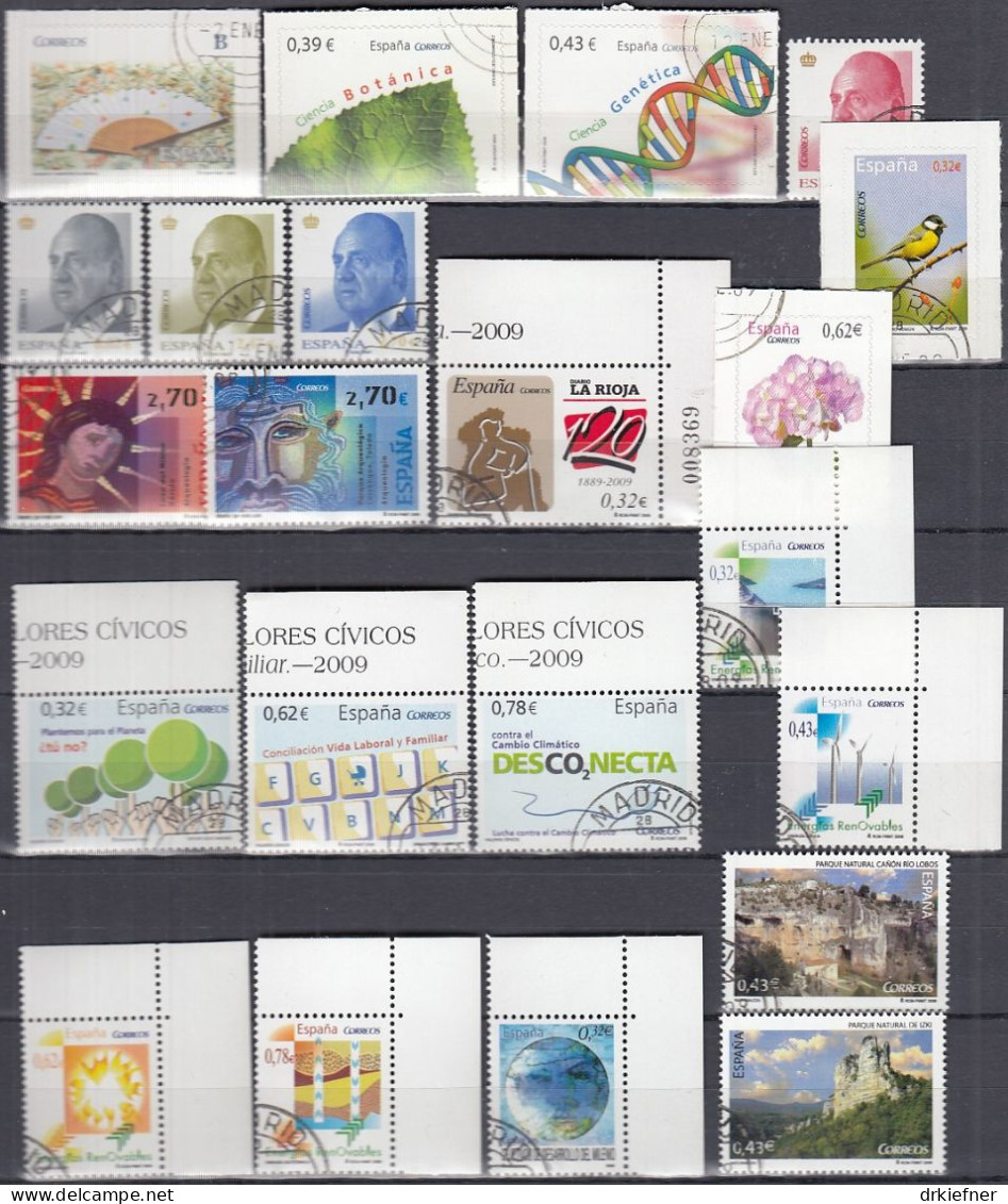 SPANIEN  4382-4403, Gestempelt, Aus Jahrgang 2009 - Used Stamps