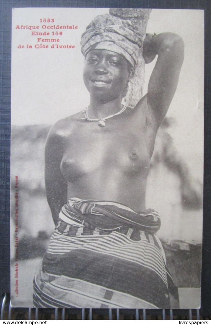 Côte D'ivoire Femme Cpa Etude 156 - Ivory Coast