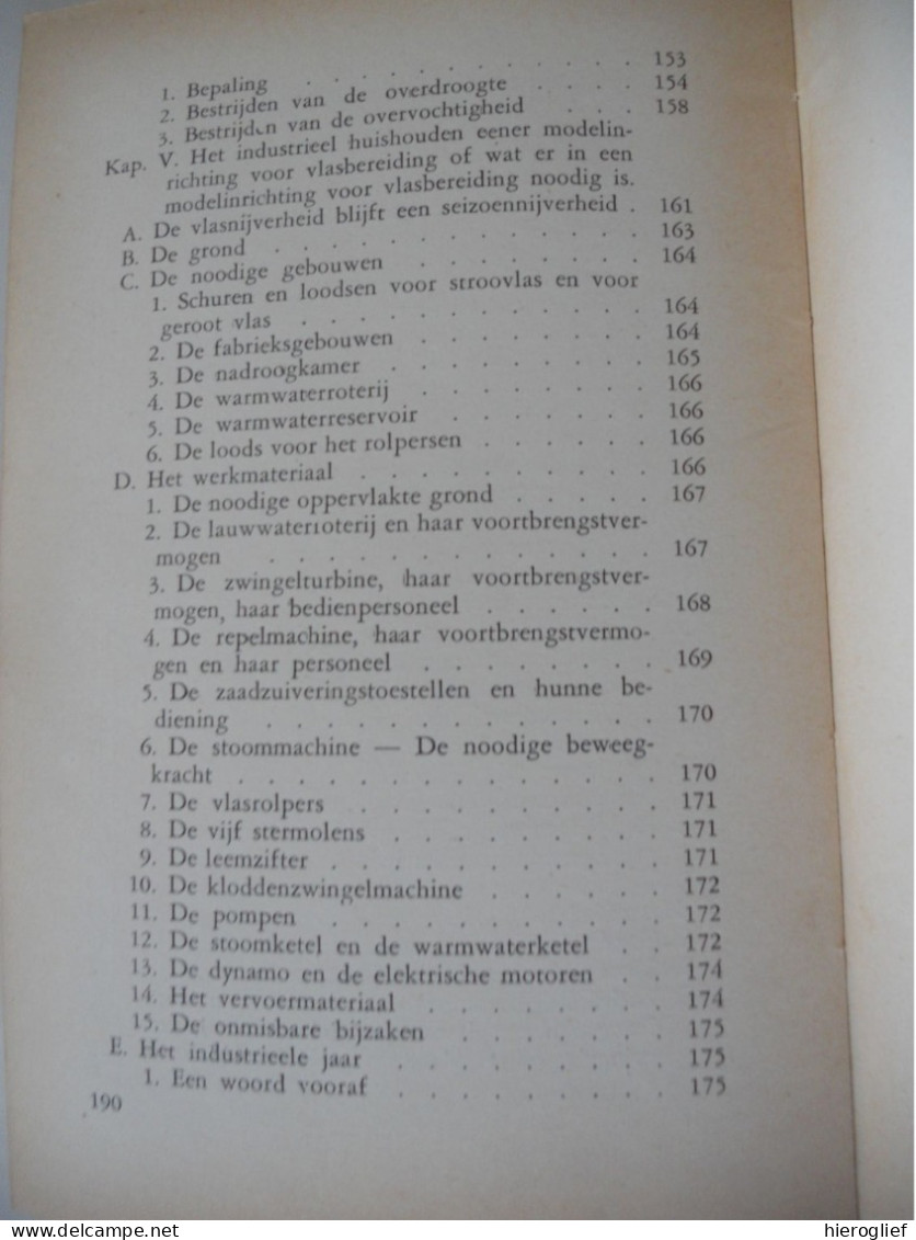 DE VLASFABRIKANT IN ZIJN VLASLEVEN door Constant Vansteenkiste Wevelgem Ieper Beernem vlas Leie Kortrijk Vlaanderen