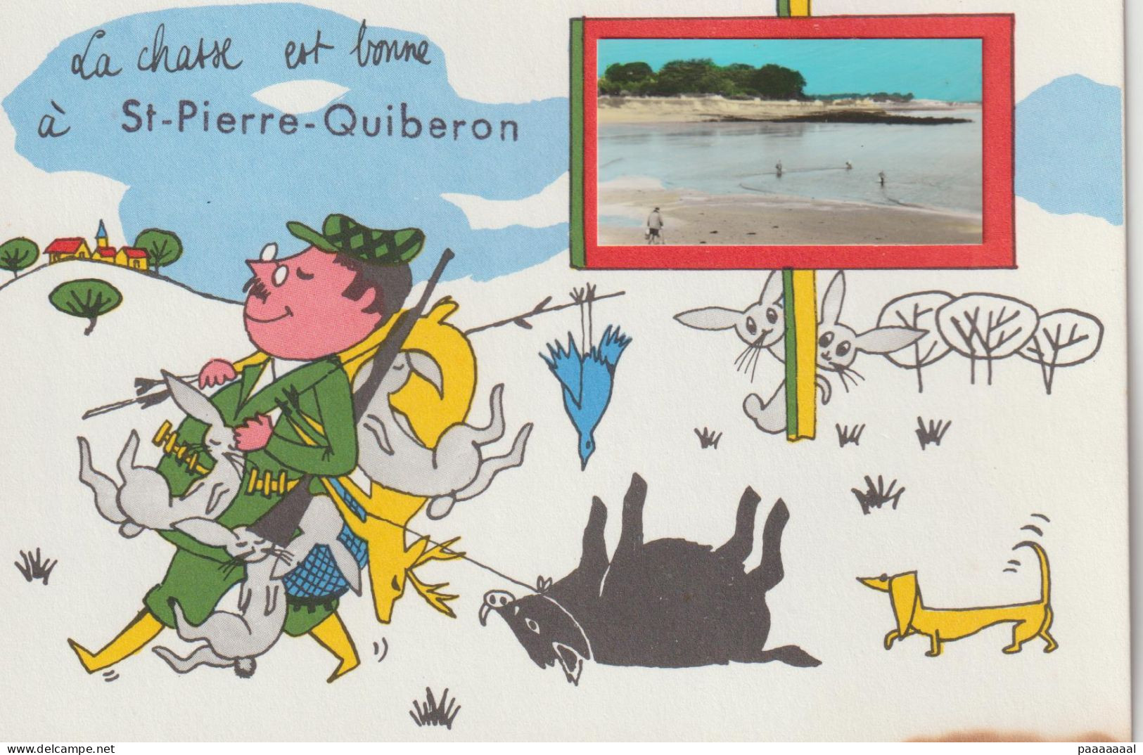 SAINT PIERRE QUIBERON  CARTE HUMOUR - Quiberon